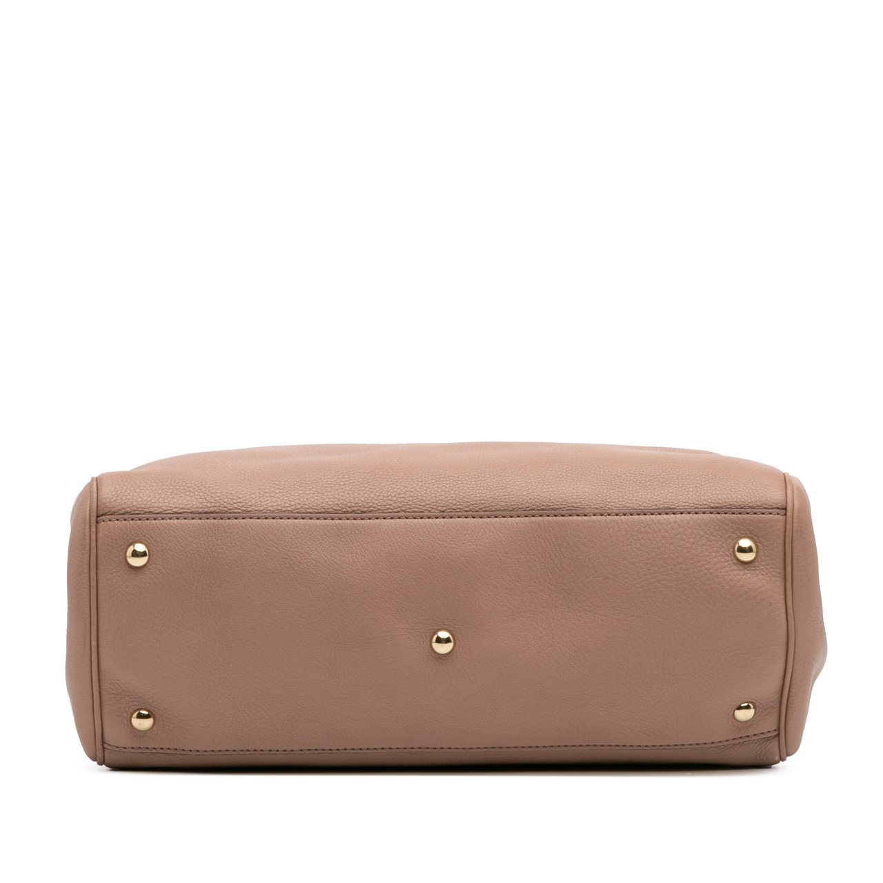 Gucci Medium Calfskin Bamboo Shopper Satchel Bruin