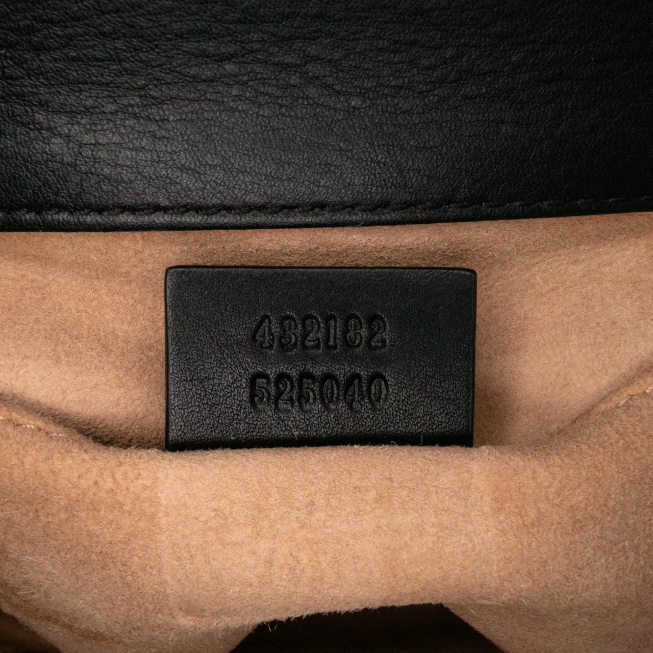 Gucci Small Pearl Studded Leather Padlock Crossbody Zwart