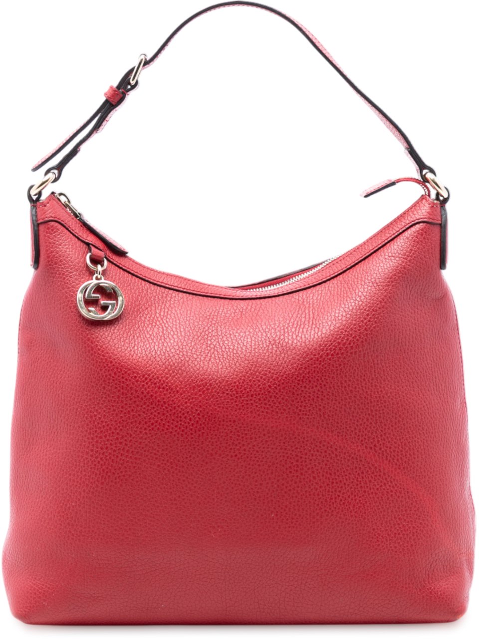Gucci Leather GG Charm Tote Rood