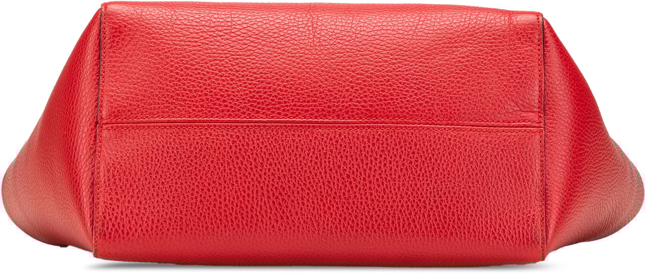 Gucci Medium Leather Swing Tote Rood