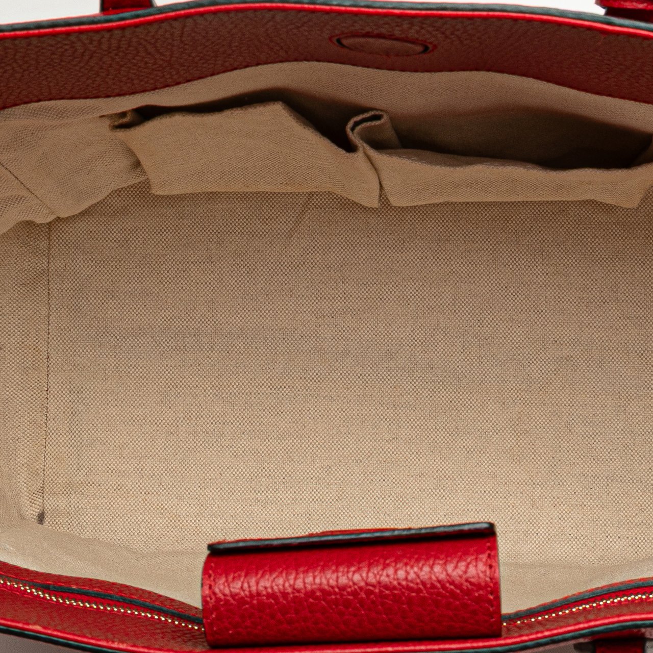 Gucci Medium Leather Swing Tote Rood