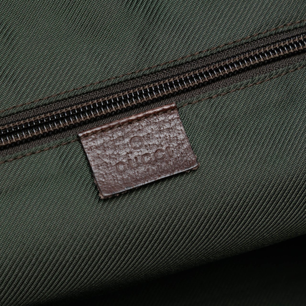 Gucci GG Canvas Web Tote Bruin