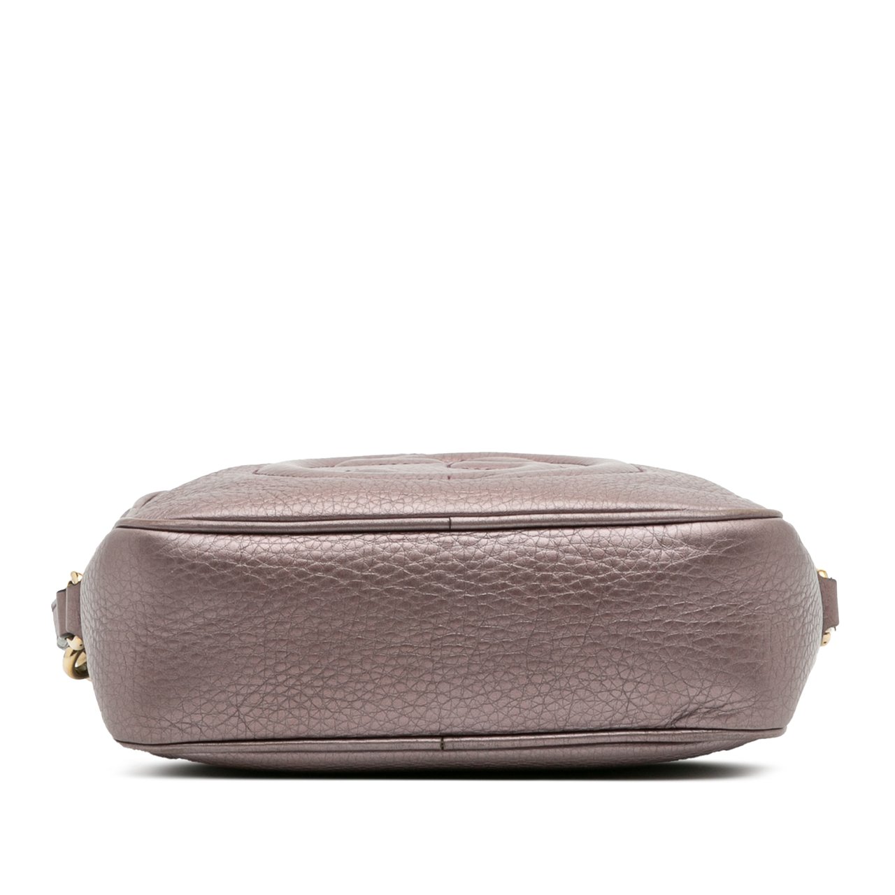 Gucci Metallic Leather Soho Disco Crossbody Paars