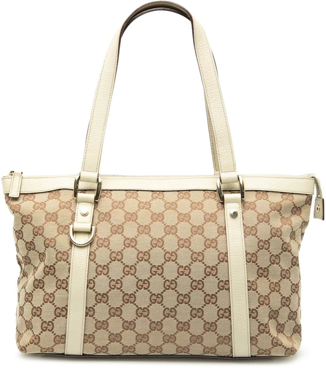 Gucci GG Canvas Abbey D Ring Tote Bruin