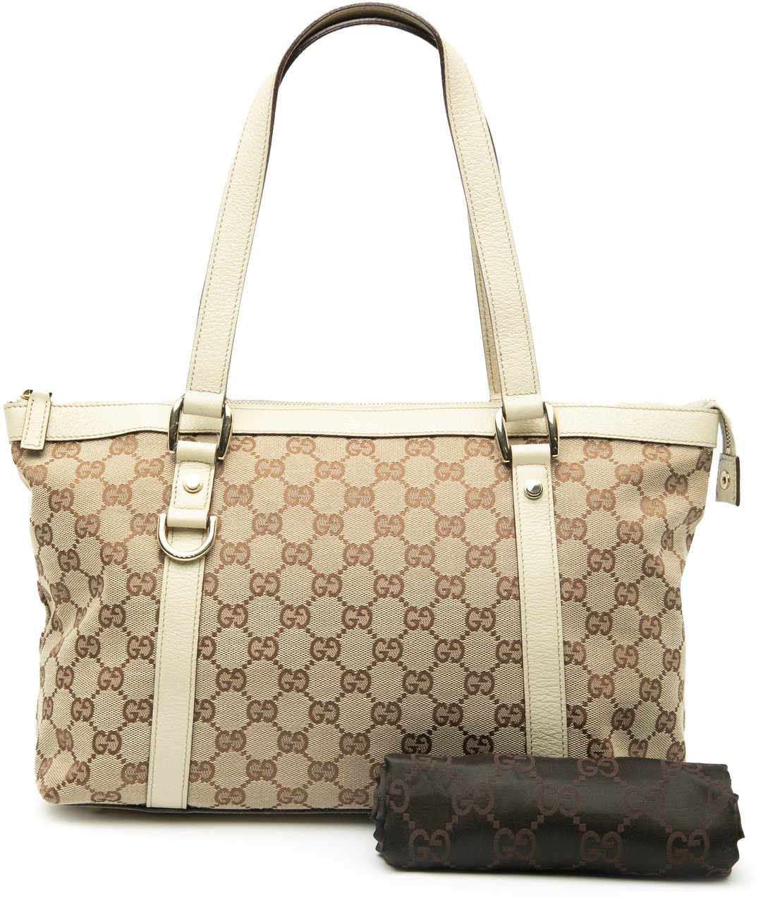 Gucci GG Canvas Abbey D Ring Tote Bruin