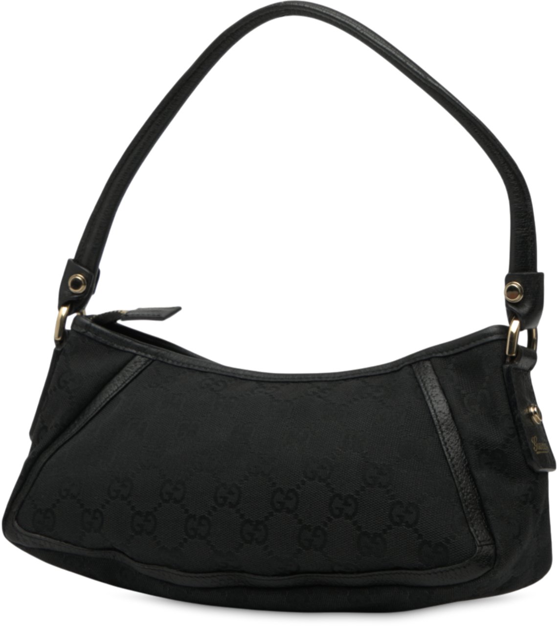 Gucci GG Canvas Abbey D Ring Pochette Zwart