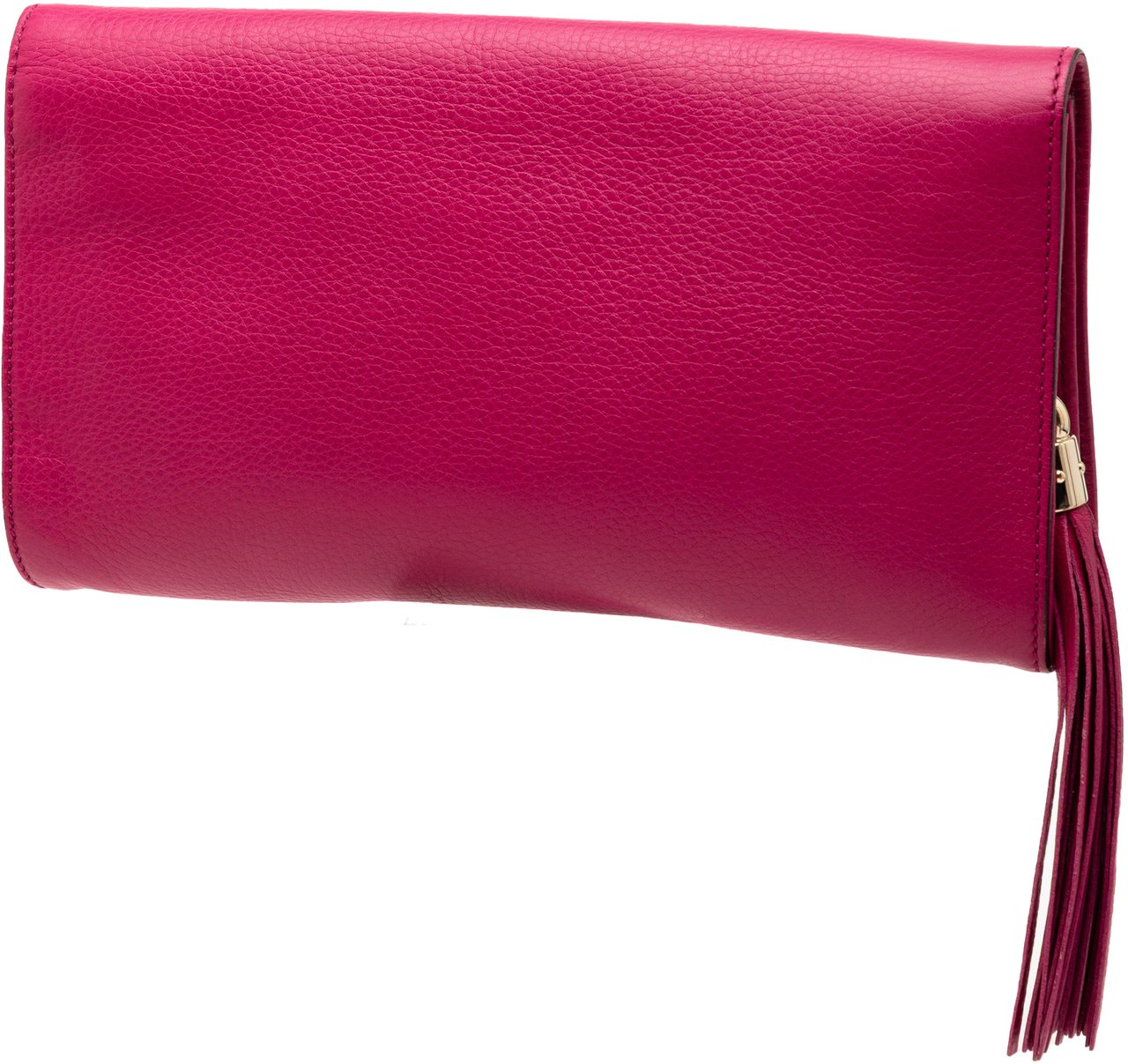Gucci Leather Soho Disco Clutch Roze