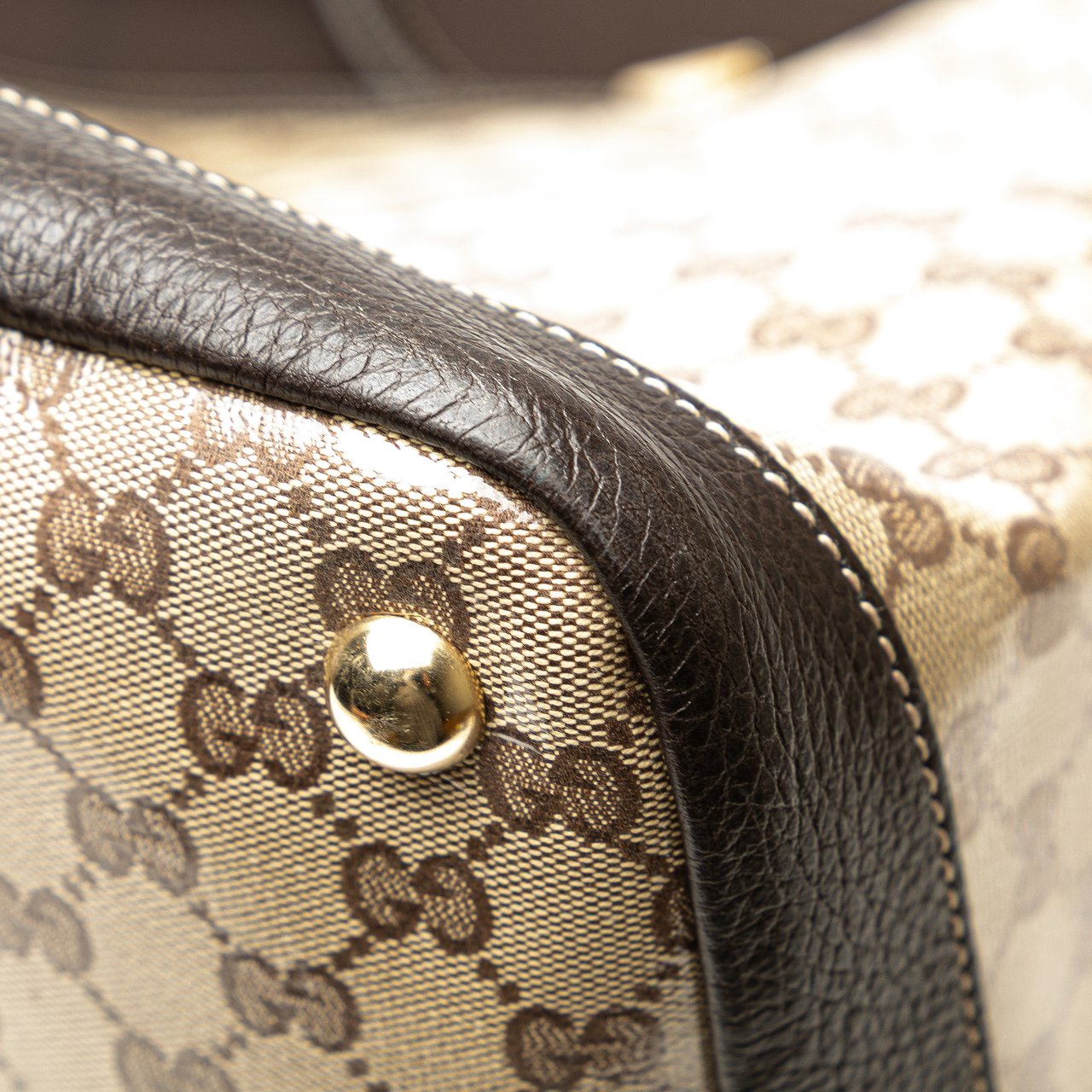Gucci XL GG Crystal Travel Bag Bruin