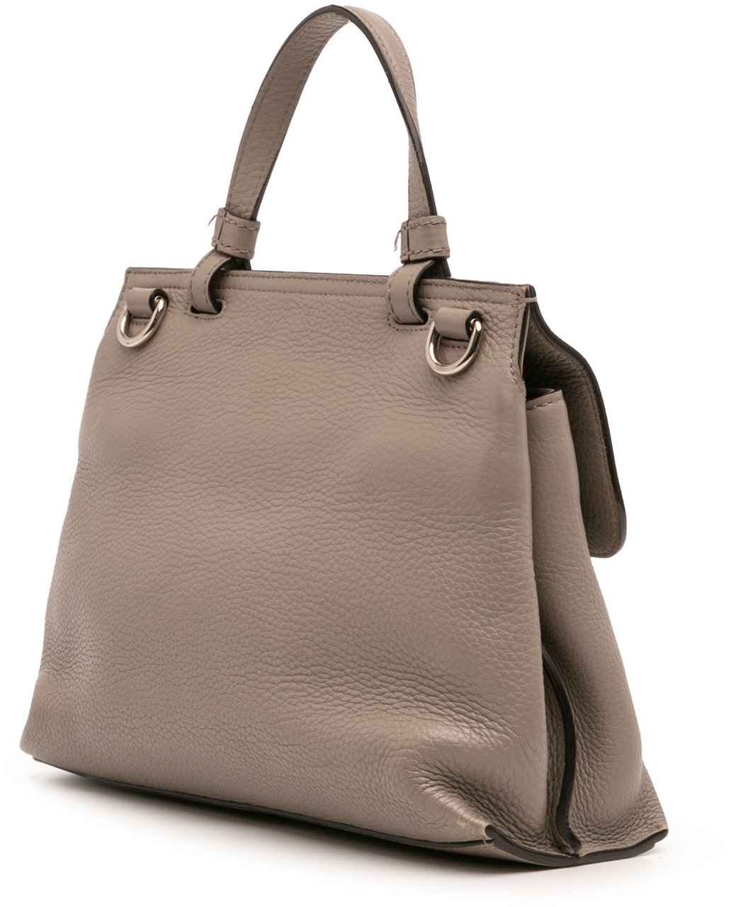 Gucci Small Leather Bamboo Daily Satchel Bruin