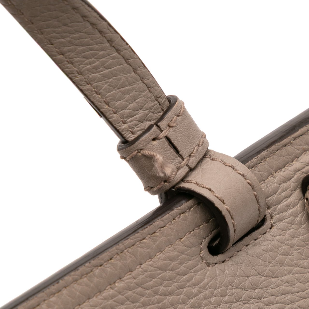 Gucci Small Leather Bamboo Daily Satchel Bruin
