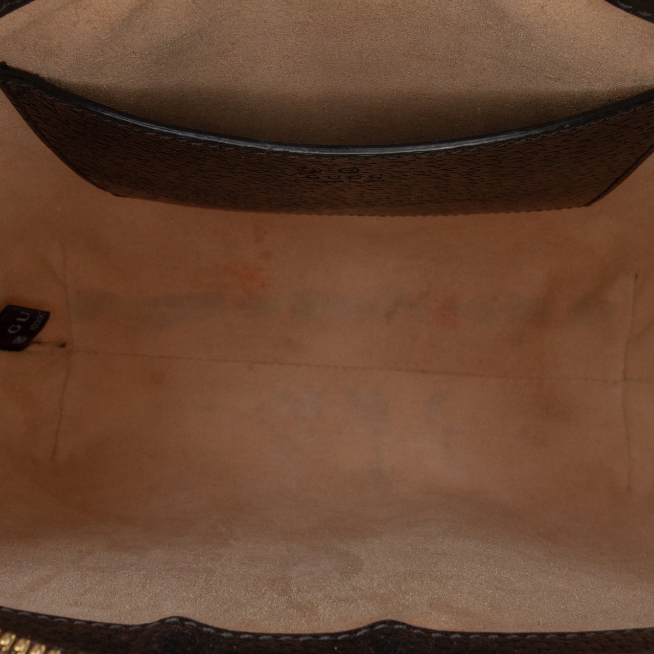 Gucci Small Leather Web Ophidia Satchel Zwart