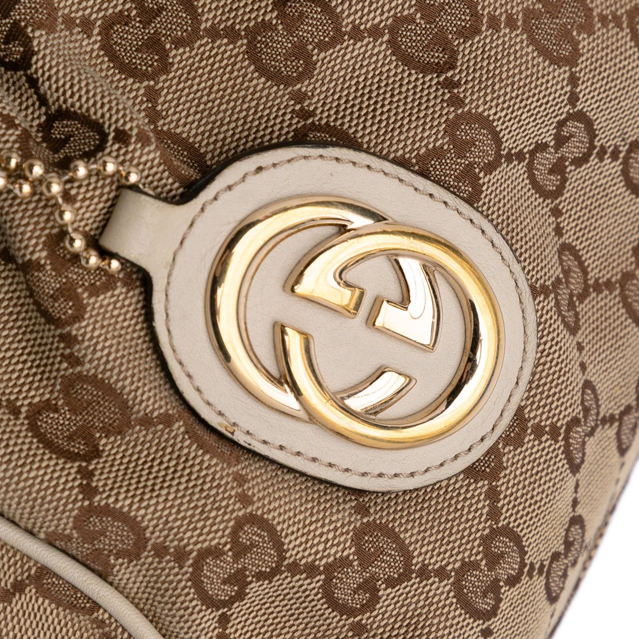 Gucci GG Canvas Sukey Satchel Bruin