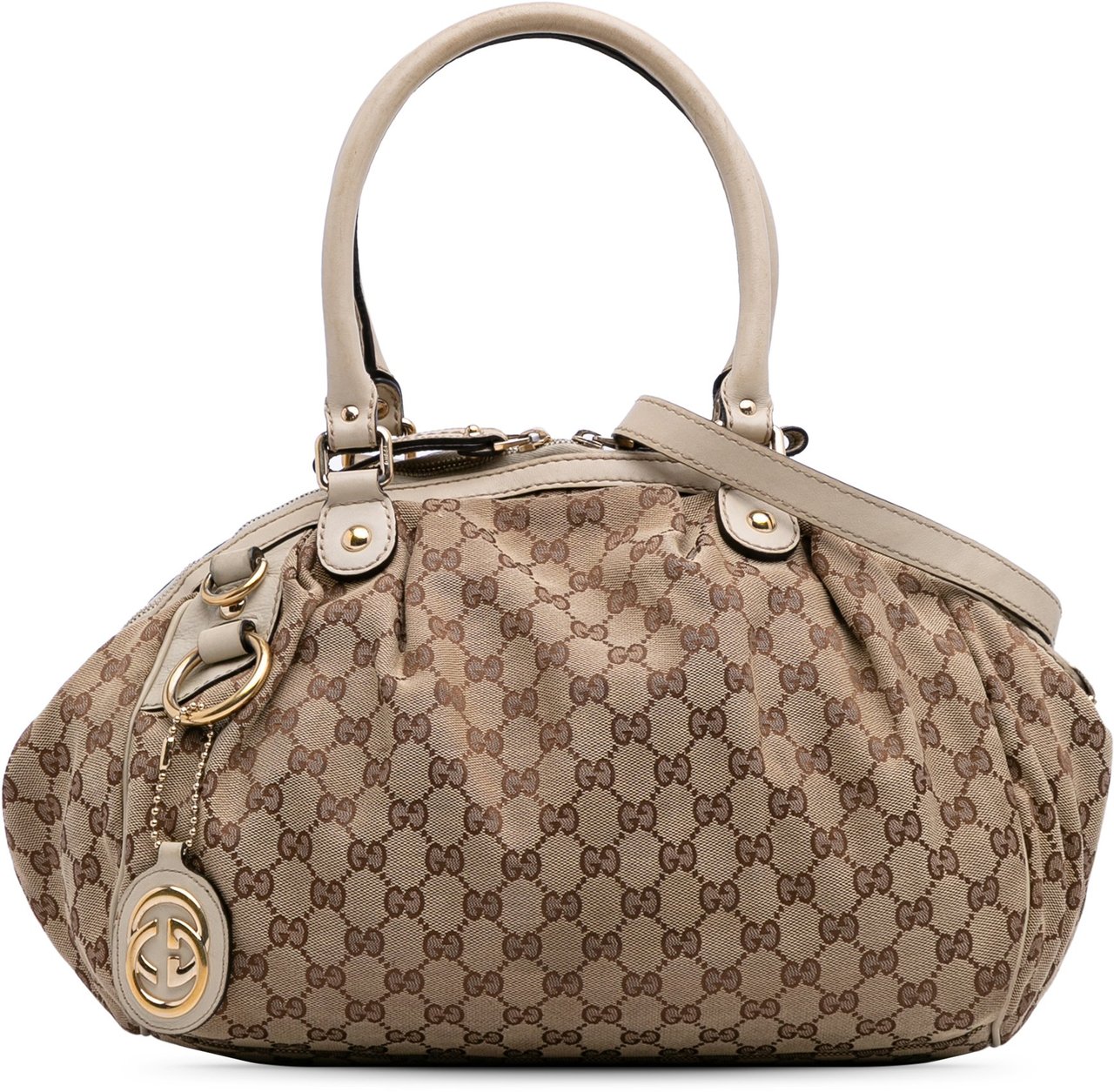 Gucci GG Canvas Sukey Satchel Bruin