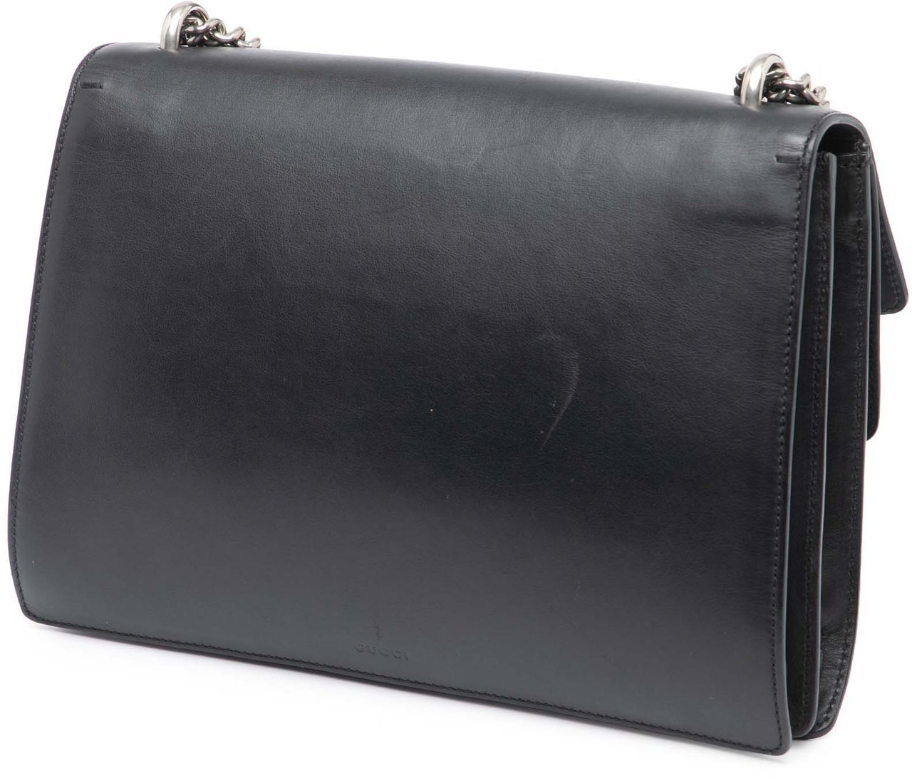 Gucci Medium Leather Dionysus Shoulder Bag Zwart