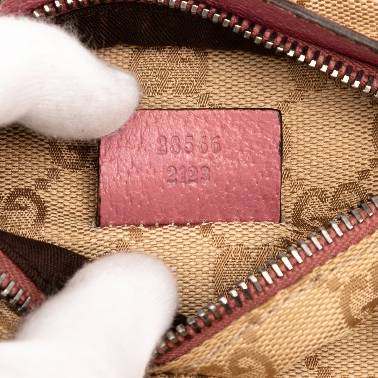 Gucci GG Canvas Web Double Pocket Belt Bag Bruin