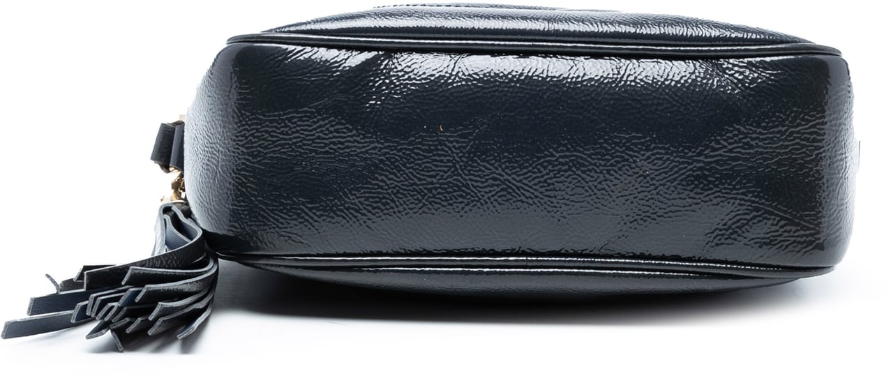 Gucci Patent Soho Disco Crossbody Blauw