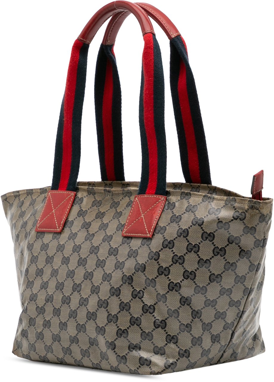 Gucci GG Crystal Web Tote Bruin