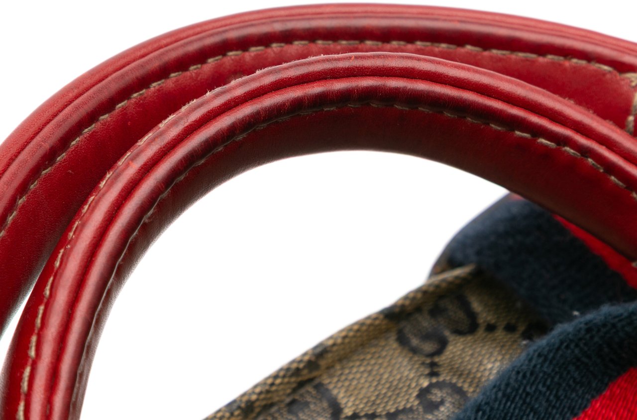 Gucci GG Crystal Web Tote Bruin