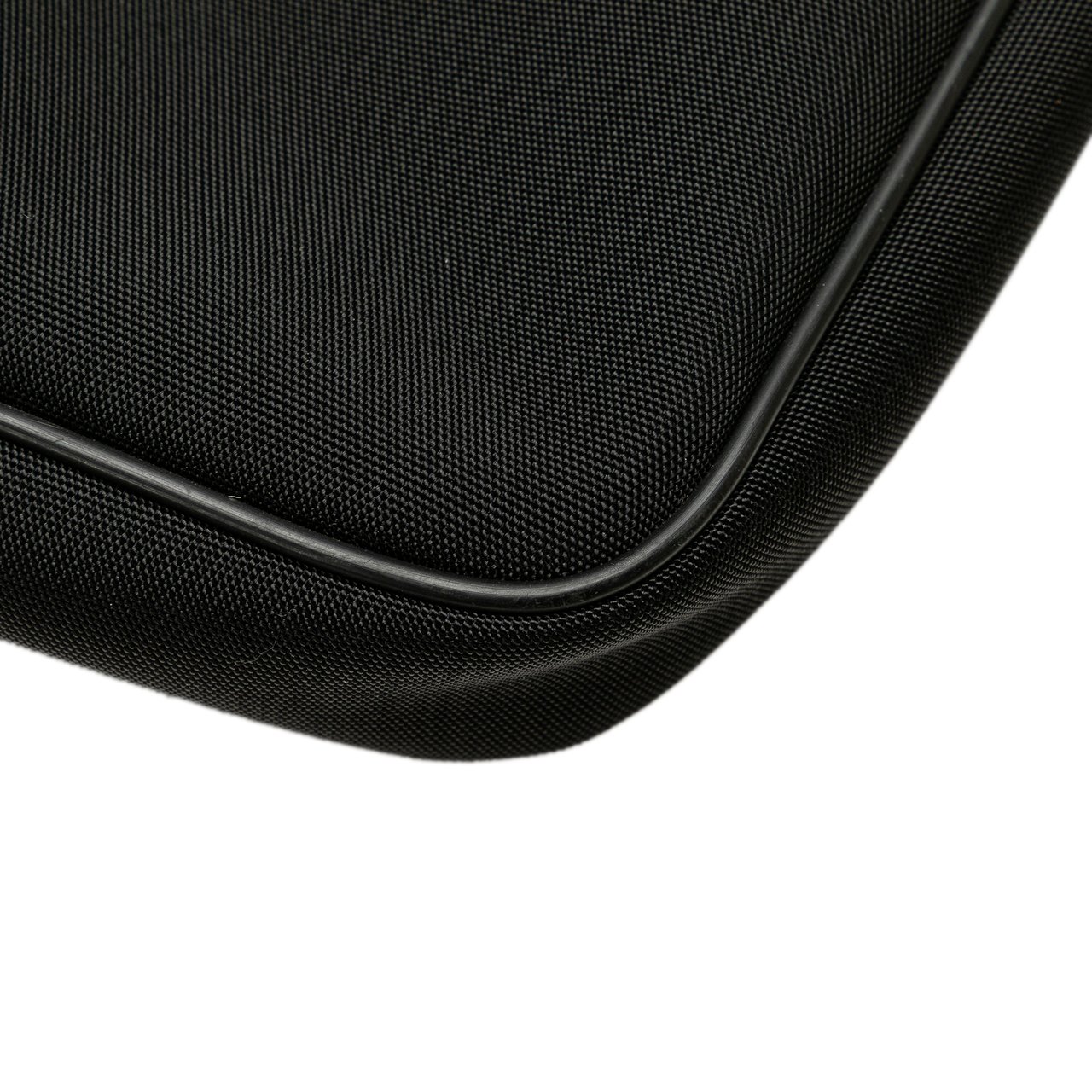 Gucci Leather Trimmed Nylon Laptop Bag Zwart