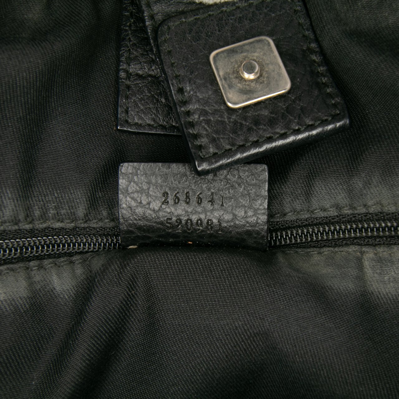 Gucci GG Denim Abbey D Ring Satchel Grijs