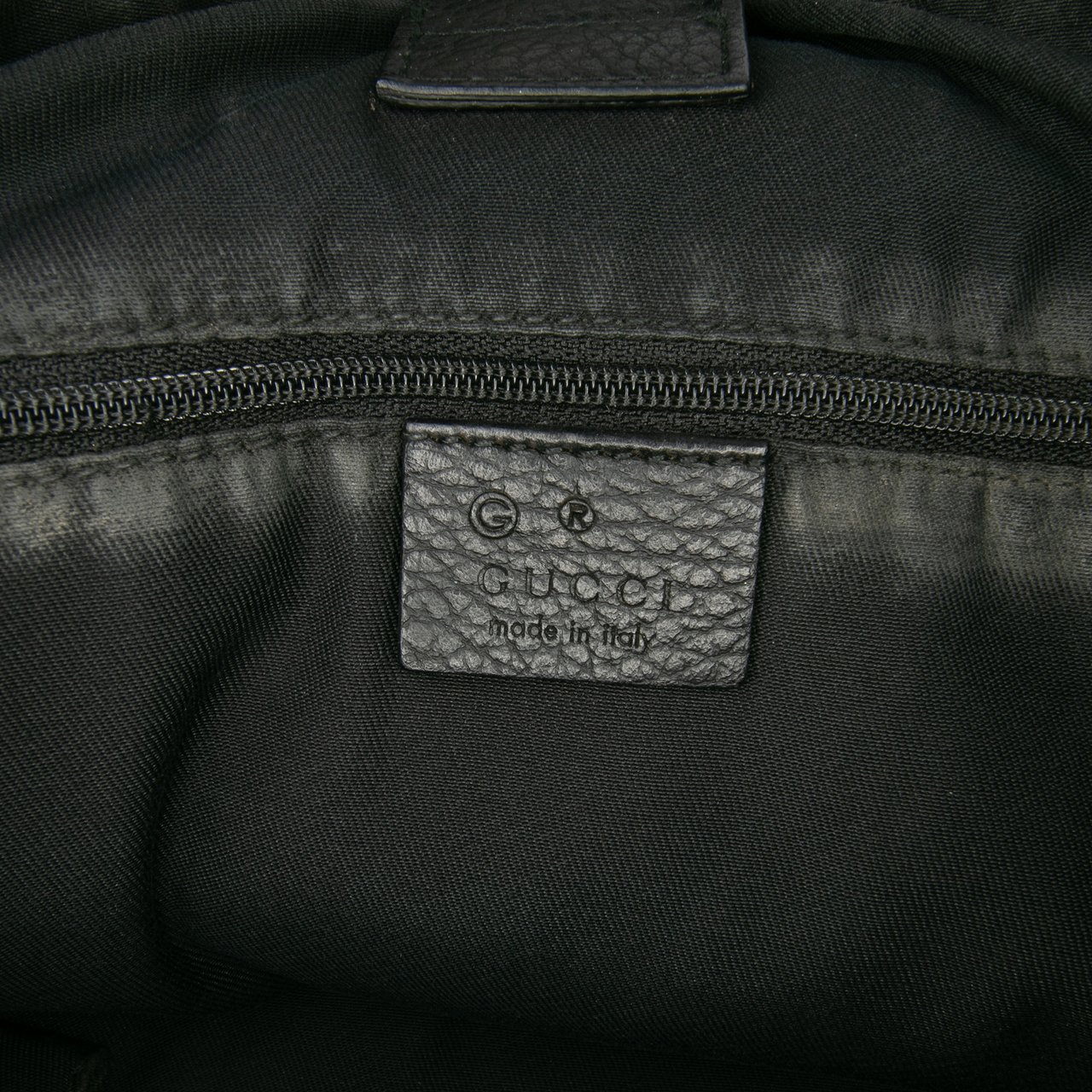 Gucci GG Denim Abbey D Ring Satchel Grijs