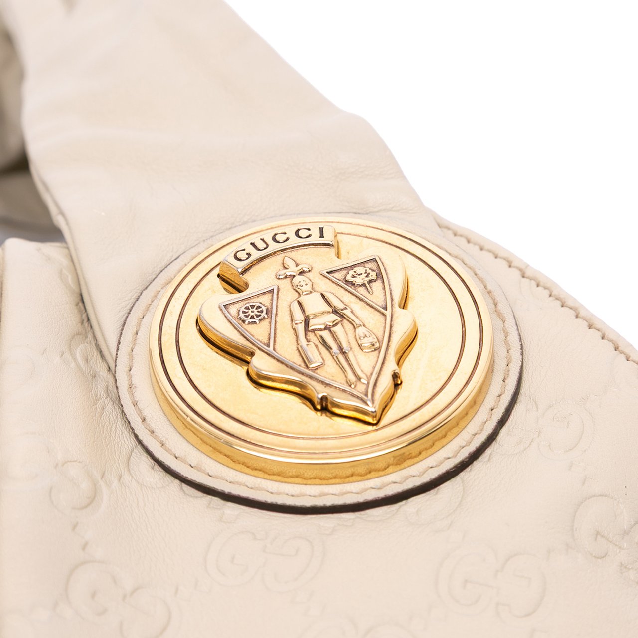 Gucci Medium Guccissima Hysteria Satchel Bruin