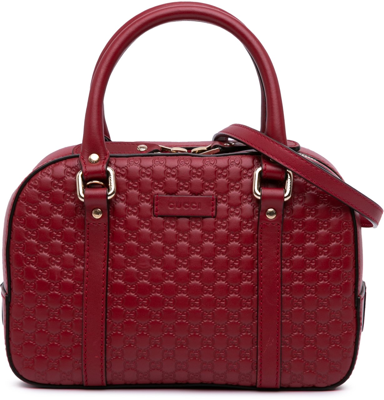 Gucci Small Microguccissima Bree Satchel Rood