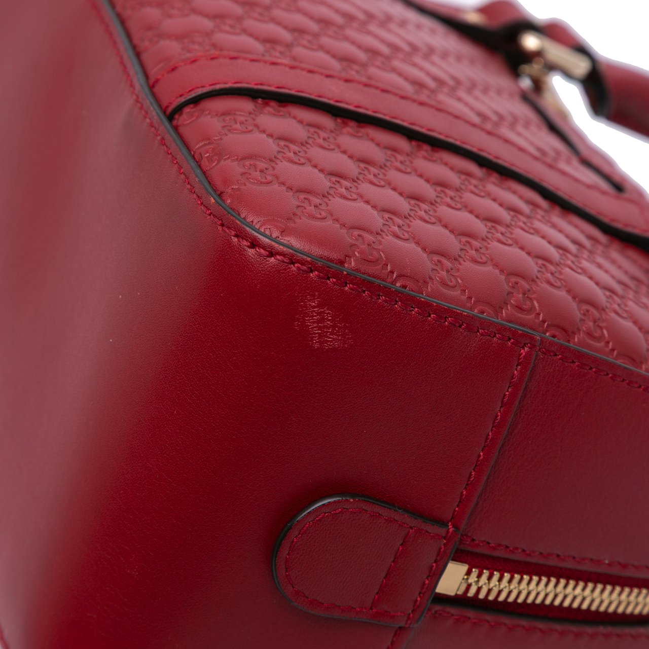 Gucci Small Microguccissima Bree Satchel Rood