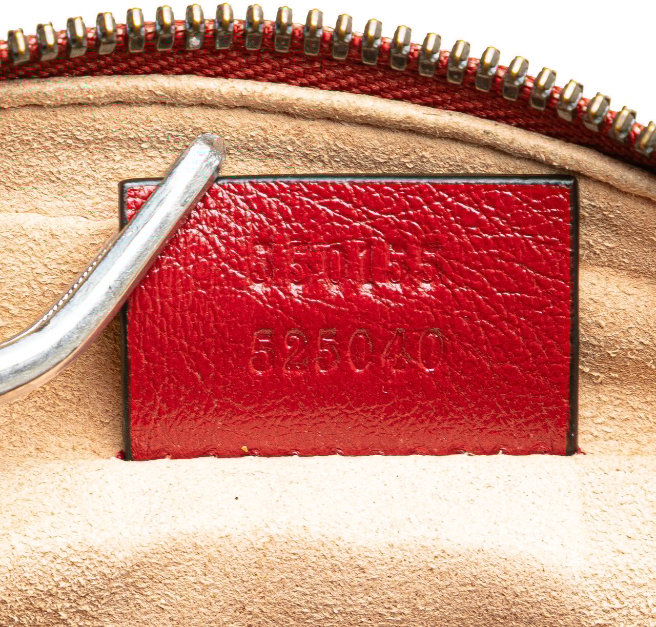 Gucci GG Marmont Matelasse Leather Double Zip Crossbody Rood