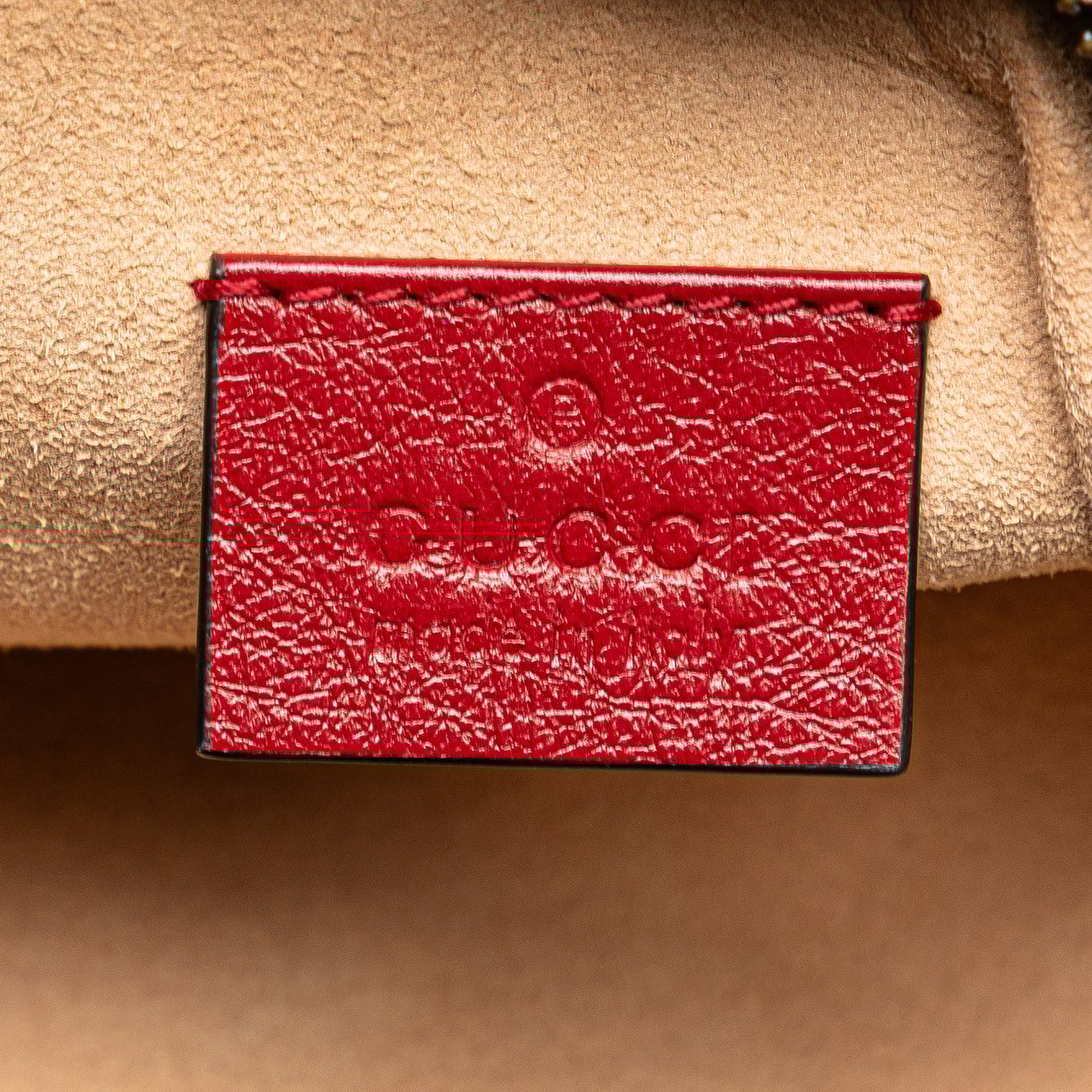 Gucci GG Marmont Matelasse Leather Double Zip Crossbody Rood