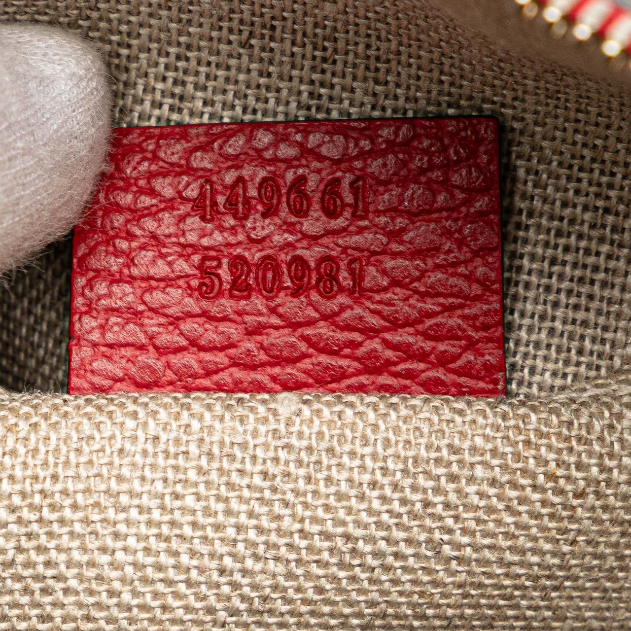 Gucci Mini Leather GG Charm Dome Satchel Rood