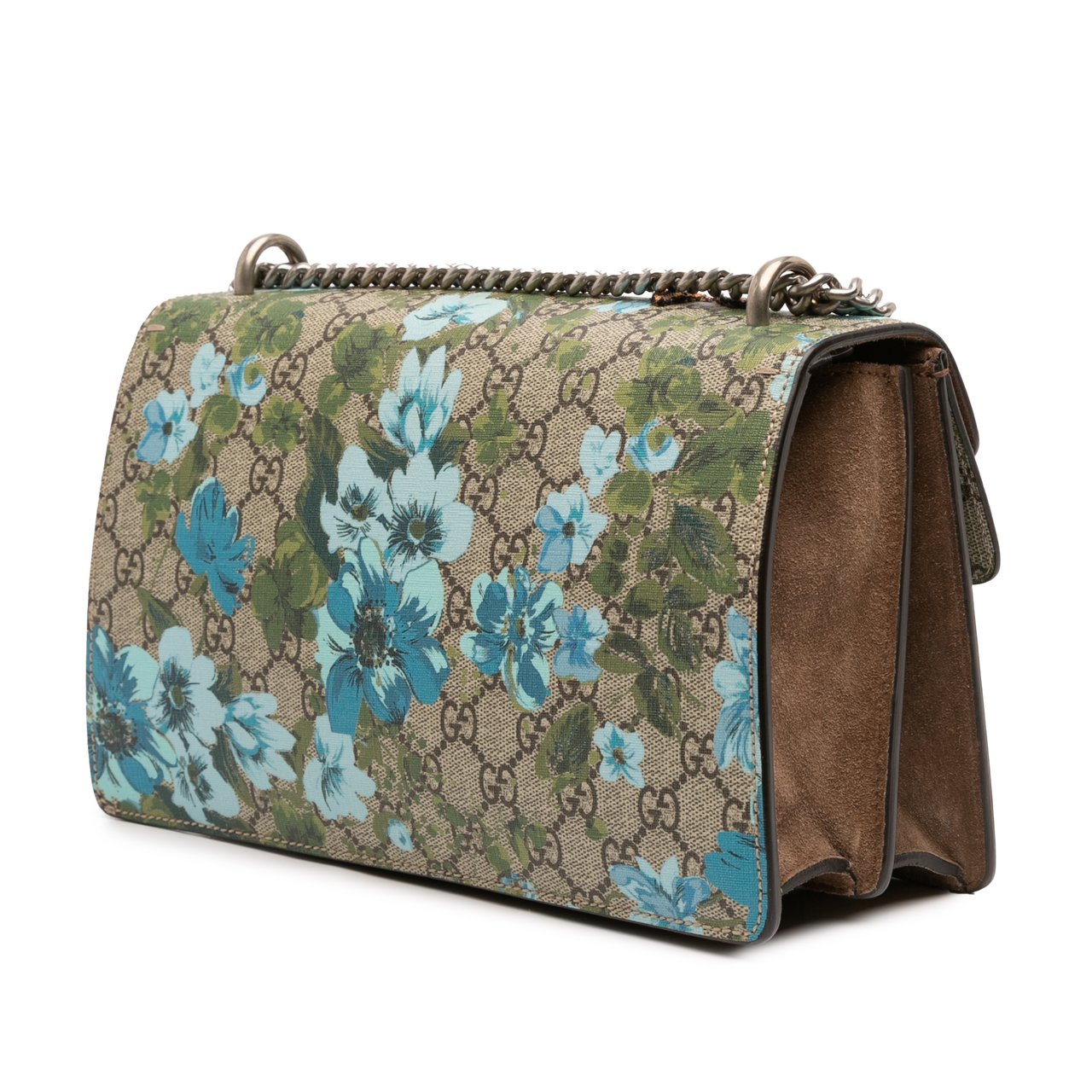 Gucci Medium GG Supreme Blooms and Bee Dionysus Shoulder Bag Bruin