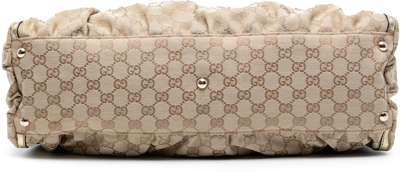 Gucci GG Canvas Abbey D Ring Shoulder Bag Bruin