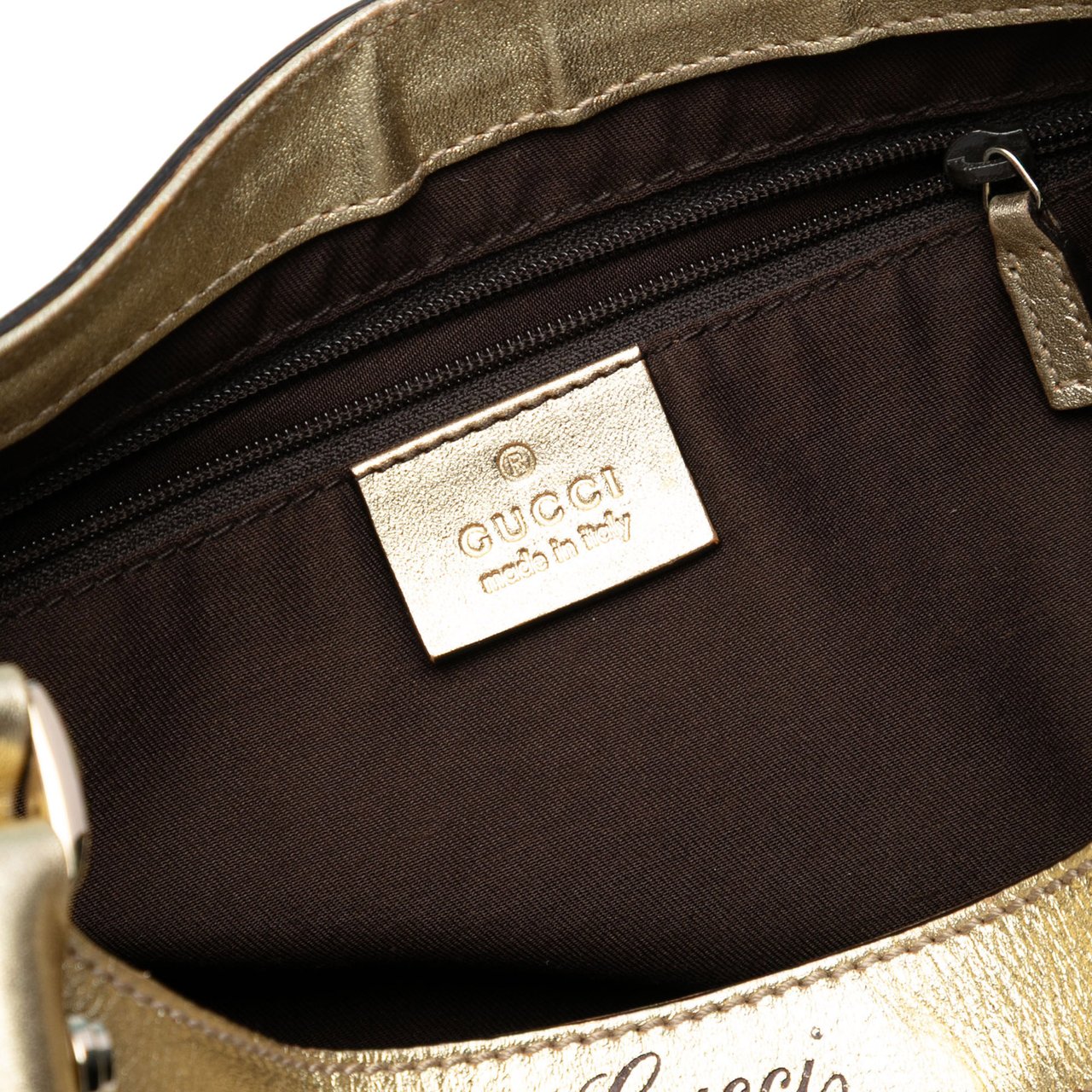 Gucci GG Canvas Abbey D Ring Shoulder Bag Bruin