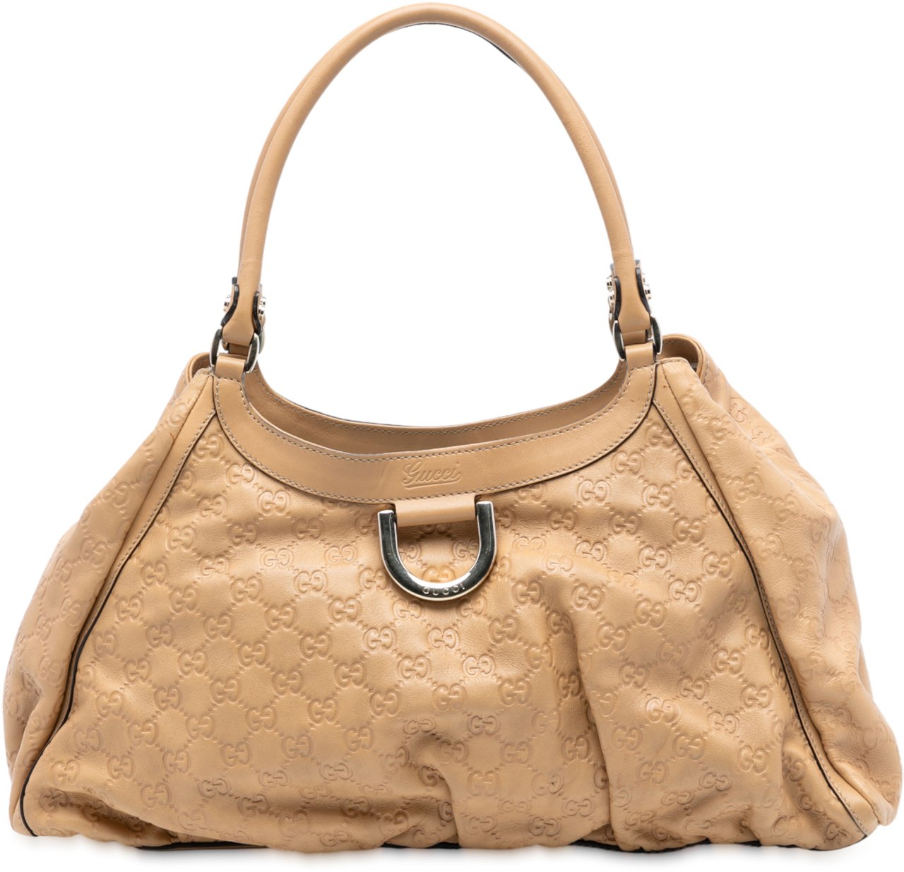 Gucci Guccissima Abbey D Ring Shoulder Bag Bruin