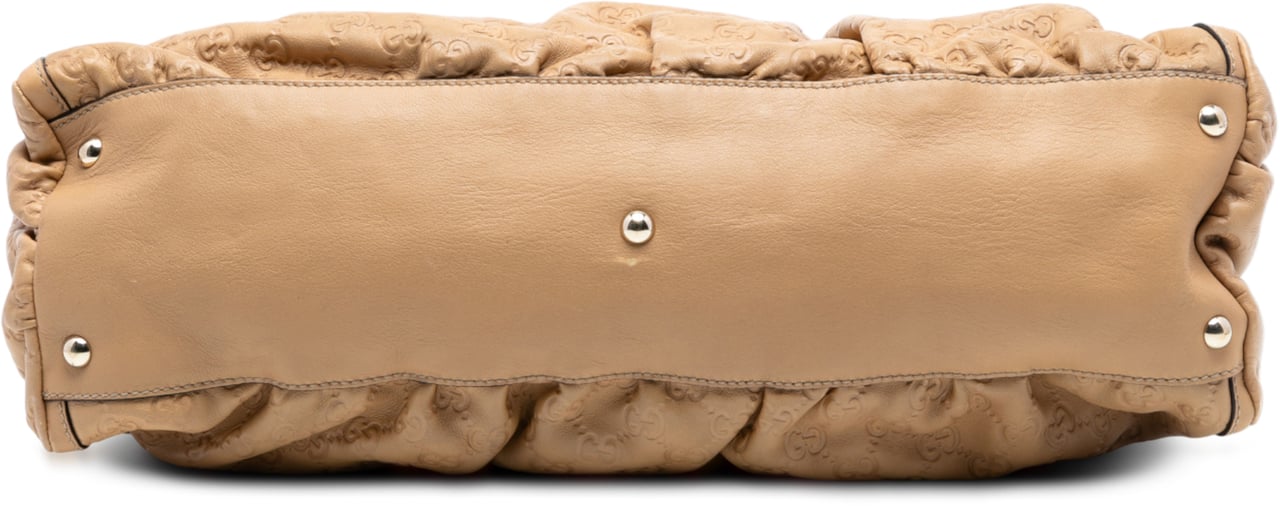 Gucci Guccissima Abbey D Ring Shoulder Bag Bruin