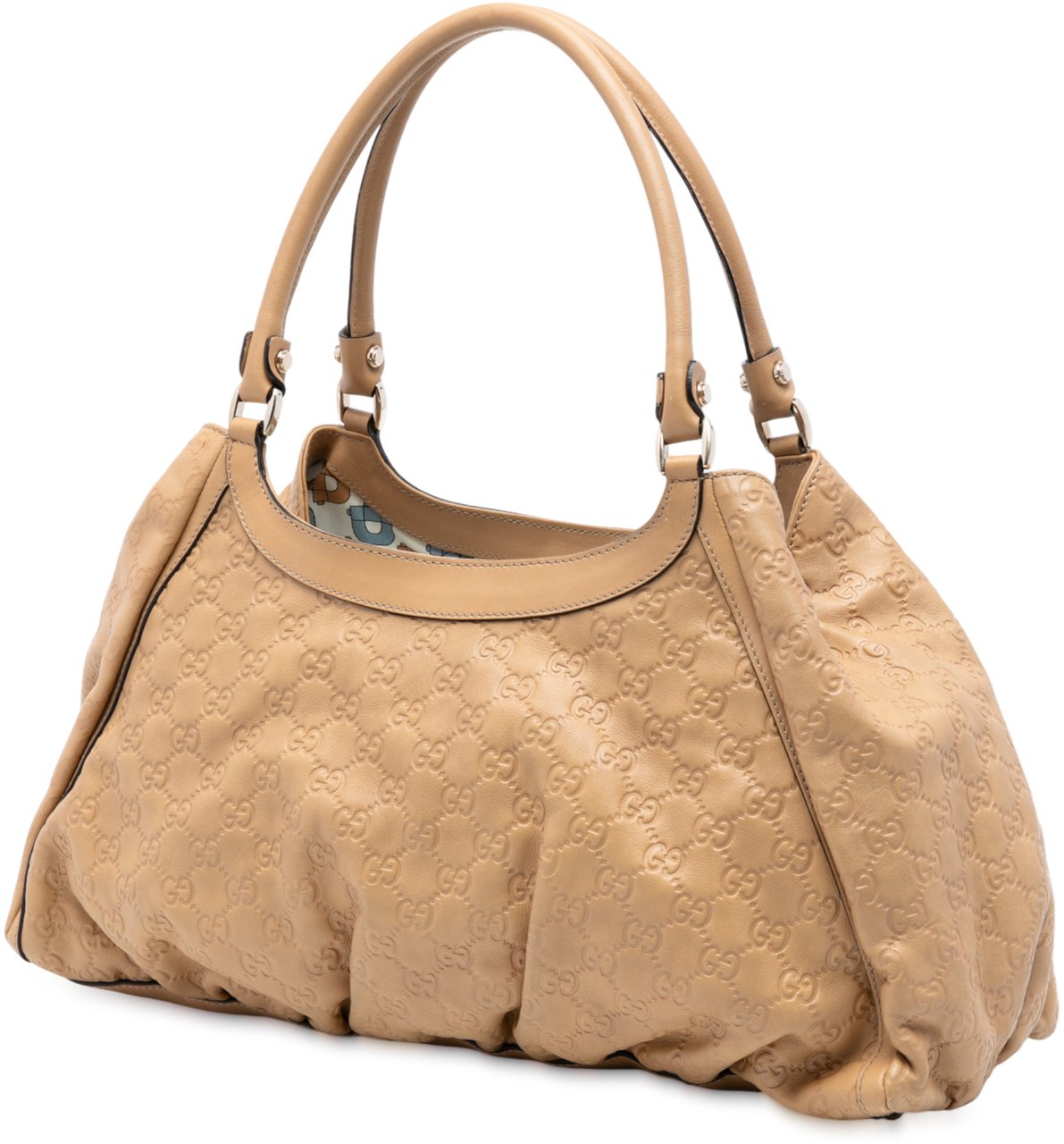 Gucci Guccissima Abbey D Ring Shoulder Bag Bruin