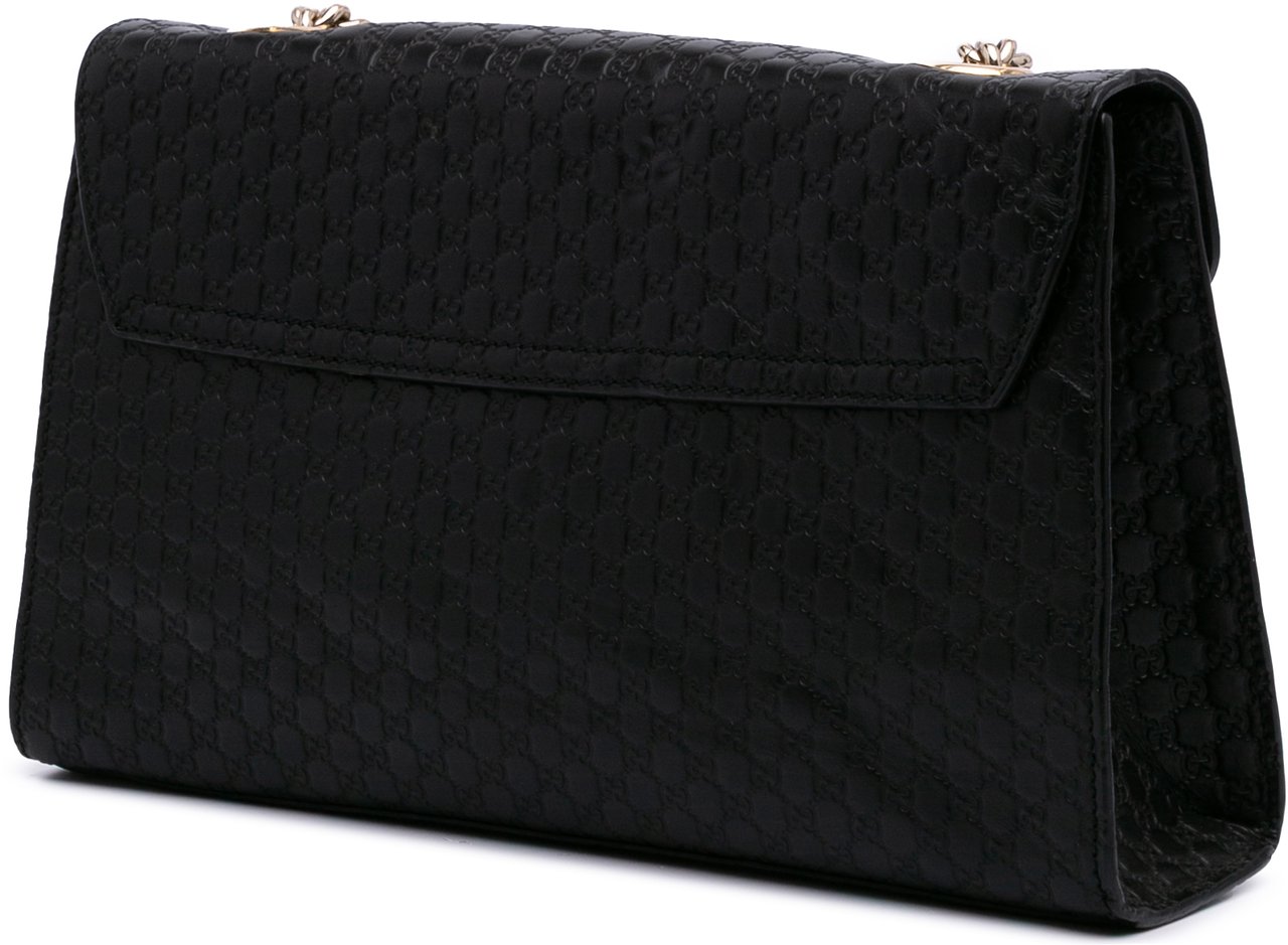 Gucci Medium Microguccissima Emily Shoulder Bag Zwart
