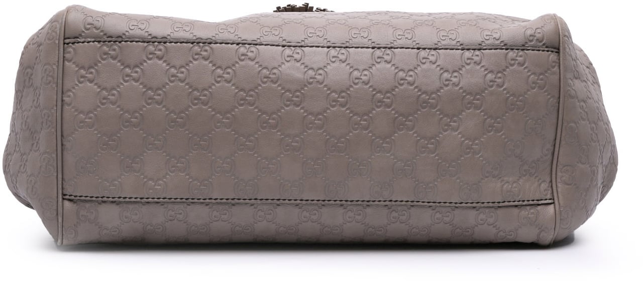 Gucci Large Guccissima Emily Chain Shoulder Bag Grijs