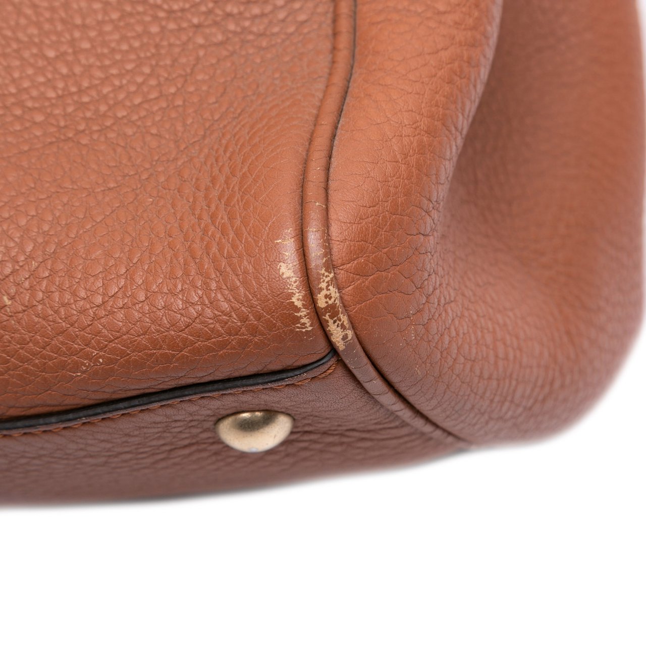 Gucci Medium Calfskin Bamboo Shopper Satchel Bruin
