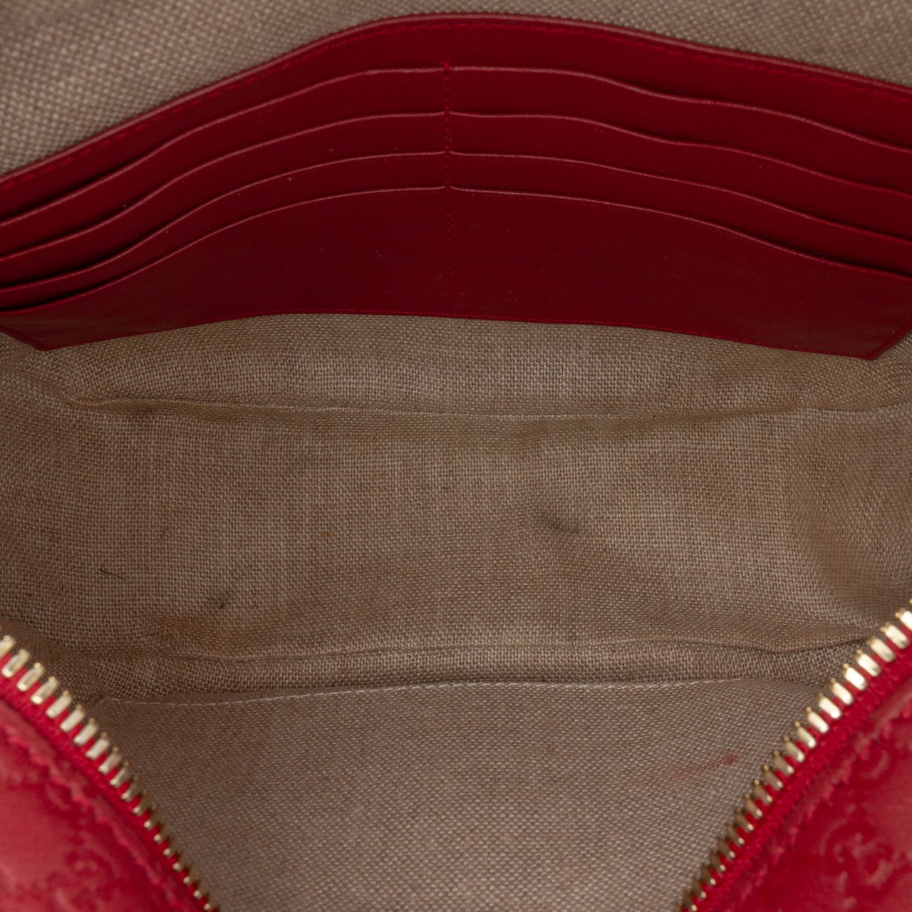 Gucci Microguccissima Bree Crossbody Rood