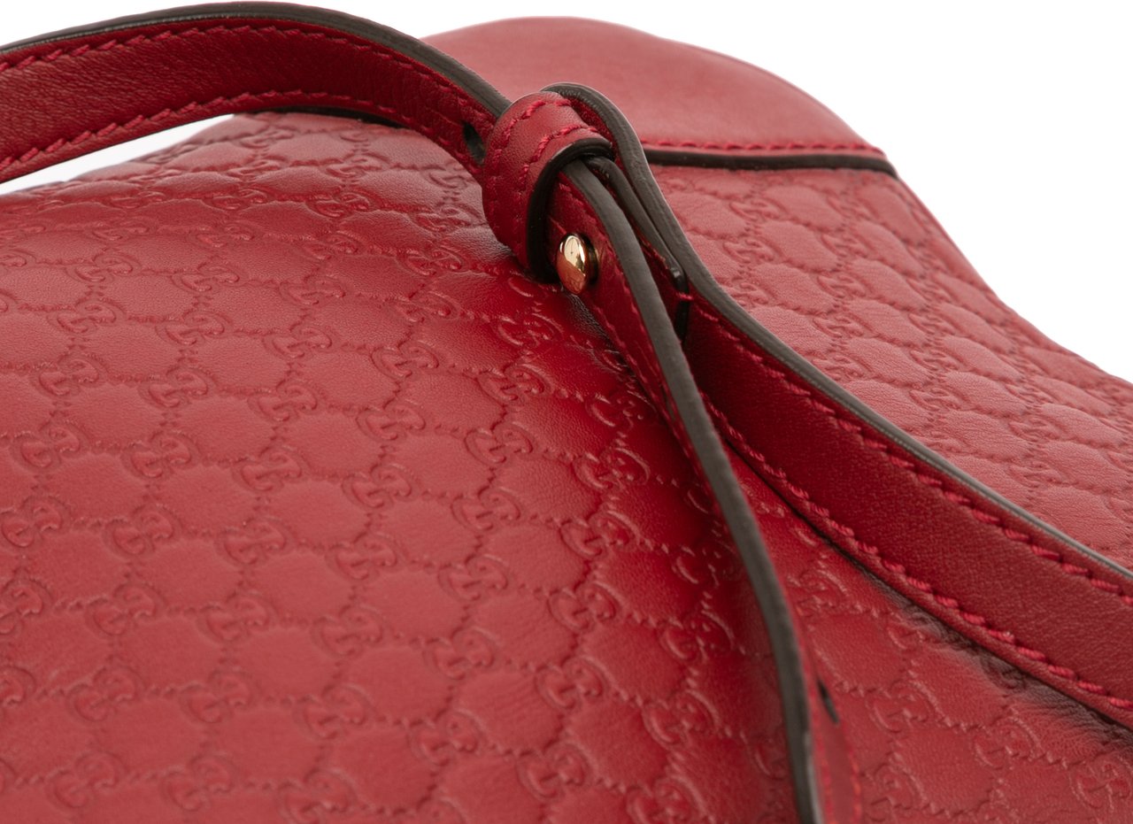 Gucci Microguccissima Bree Crossbody Rood