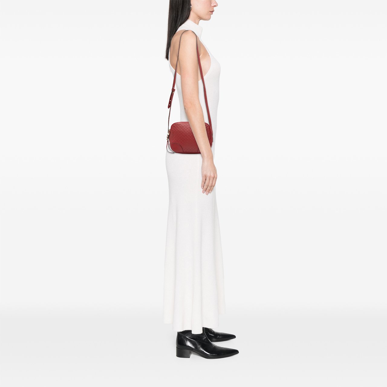 Gucci Microguccissima Bree Crossbody Rood
