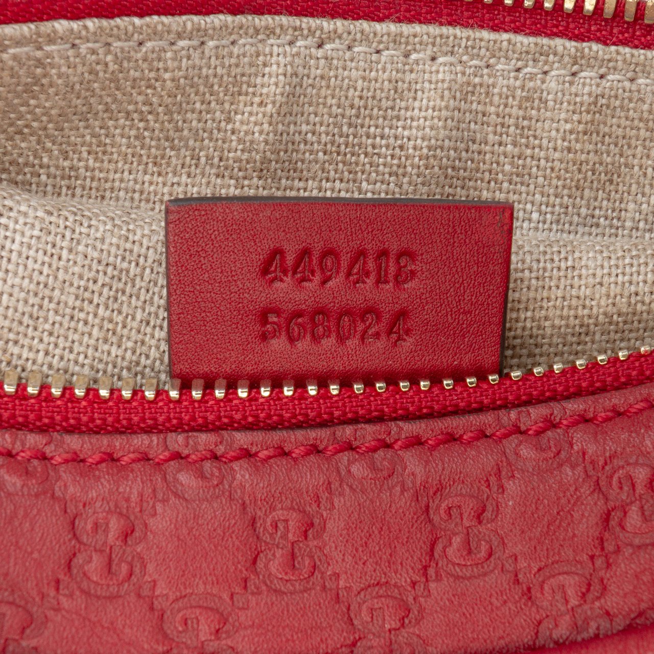 Gucci Microguccissima Bree Crossbody Rood