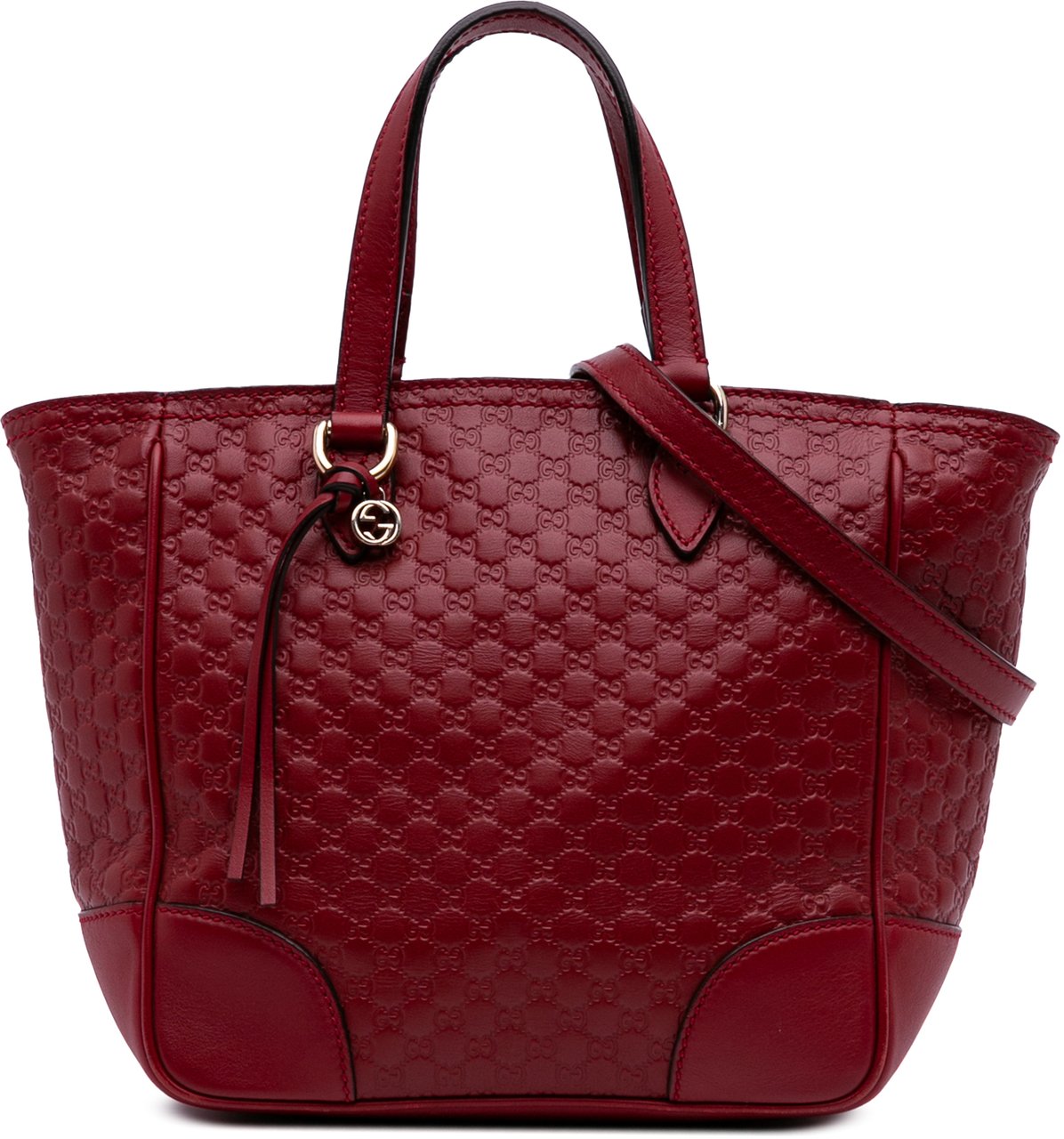 Gucci Small Microguccissima Bree Satchel Rood