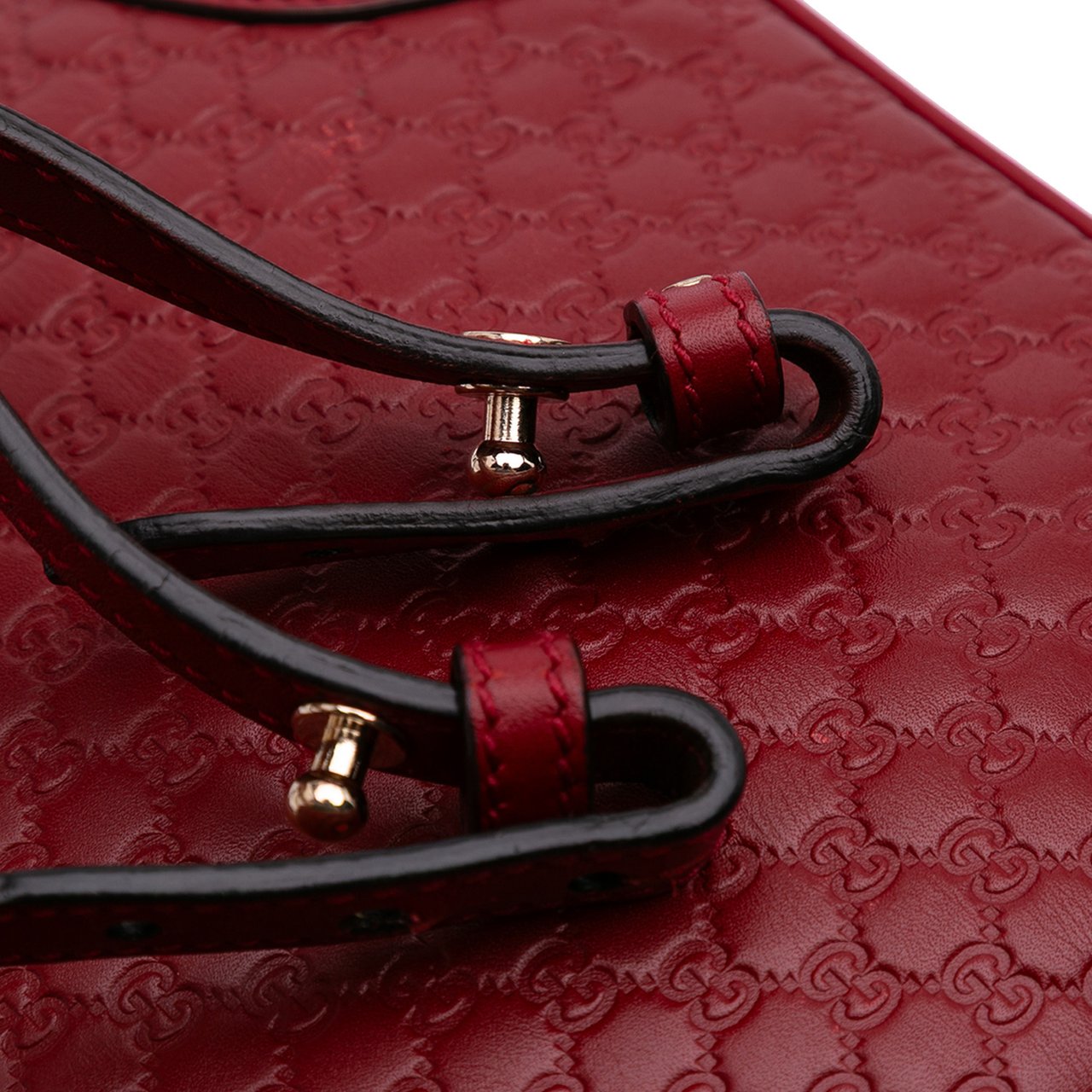 Gucci Small Microguccissima Bree Satchel Rood