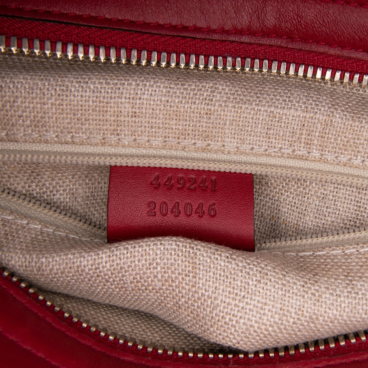 Gucci Small Microguccissima Bree Satchel Rood