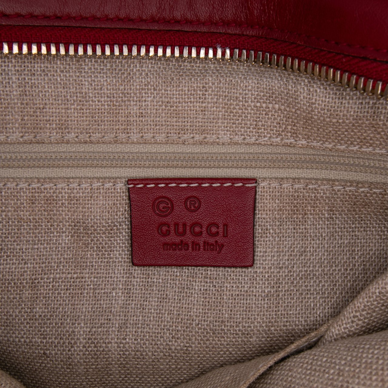 Gucci Small Microguccissima Bree Satchel Rood