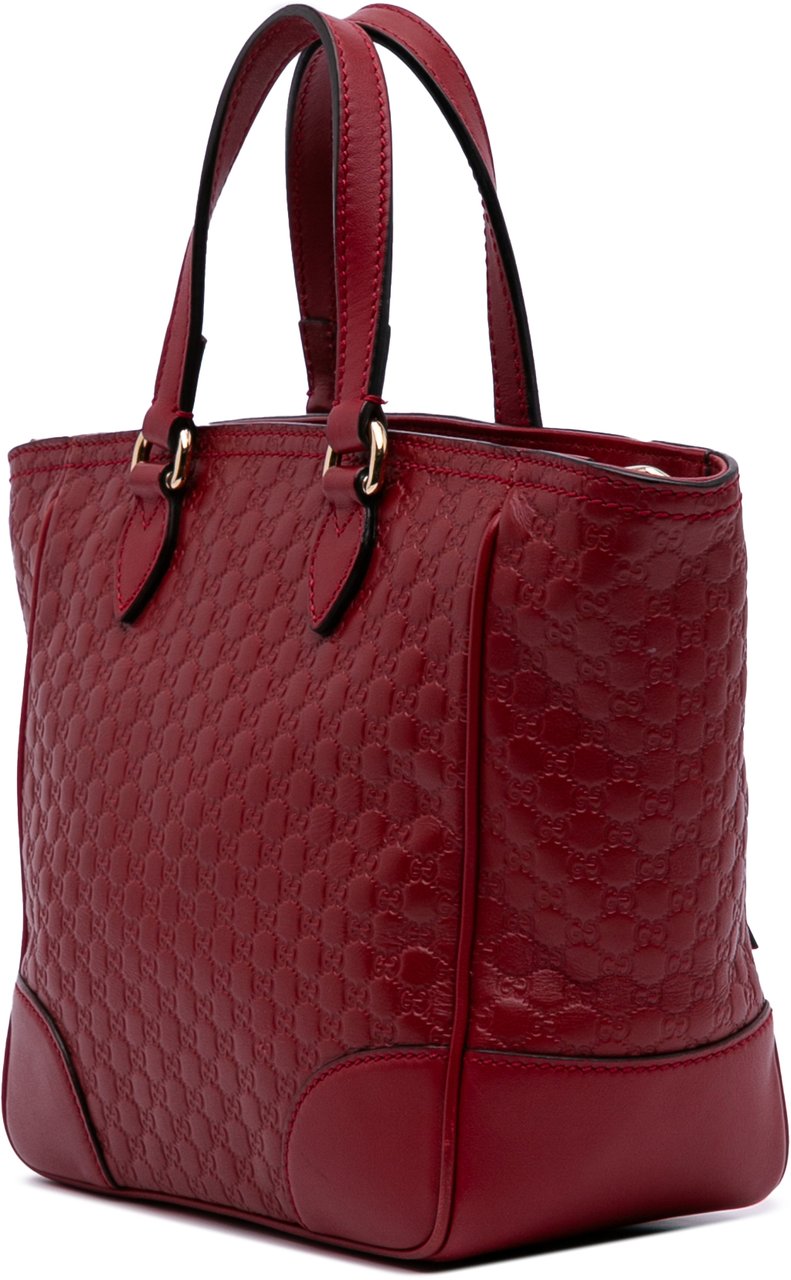 Gucci Small Microguccissima Bree Satchel Rood