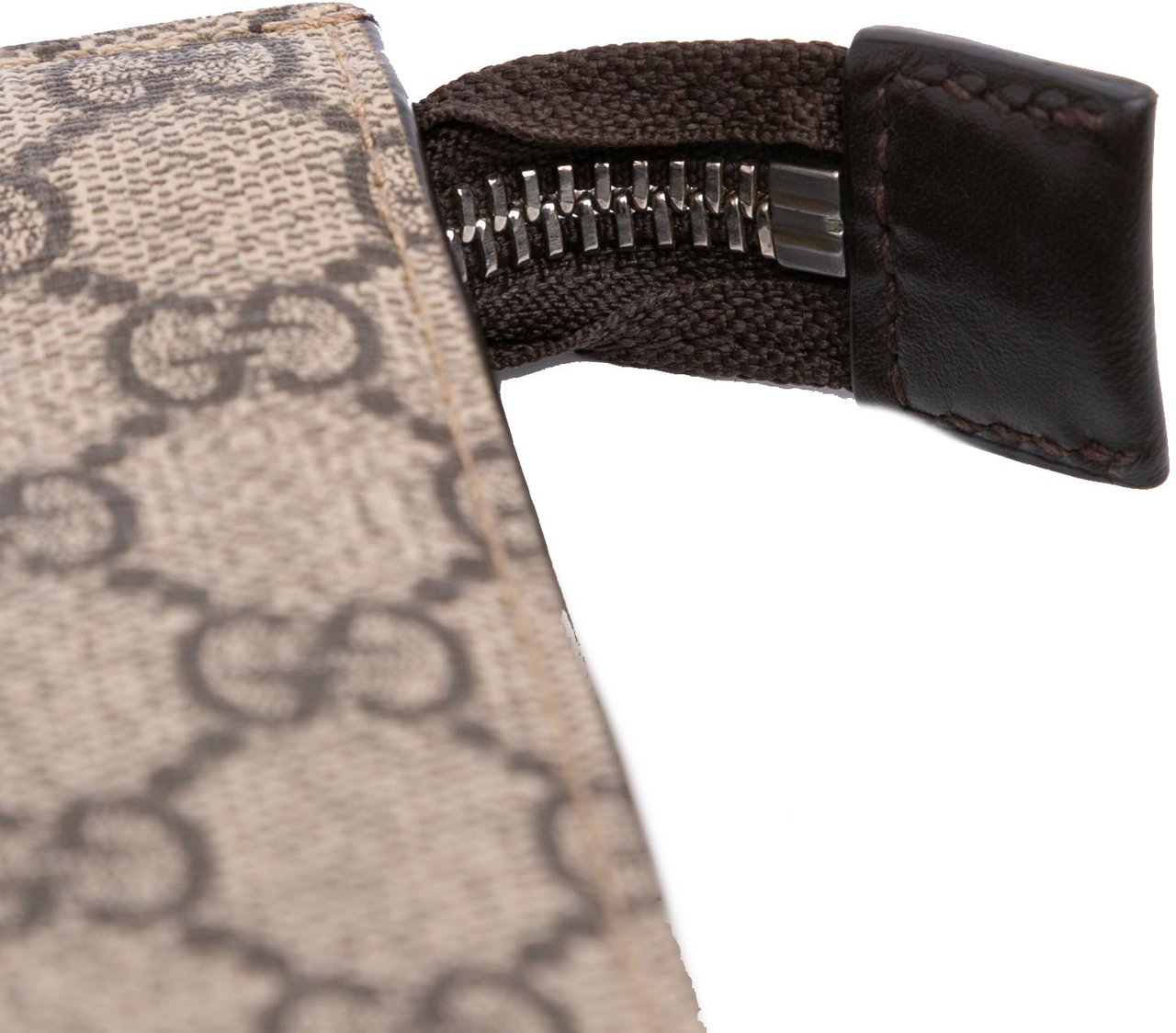 Gucci GG Supreme Web Clutch Bruin